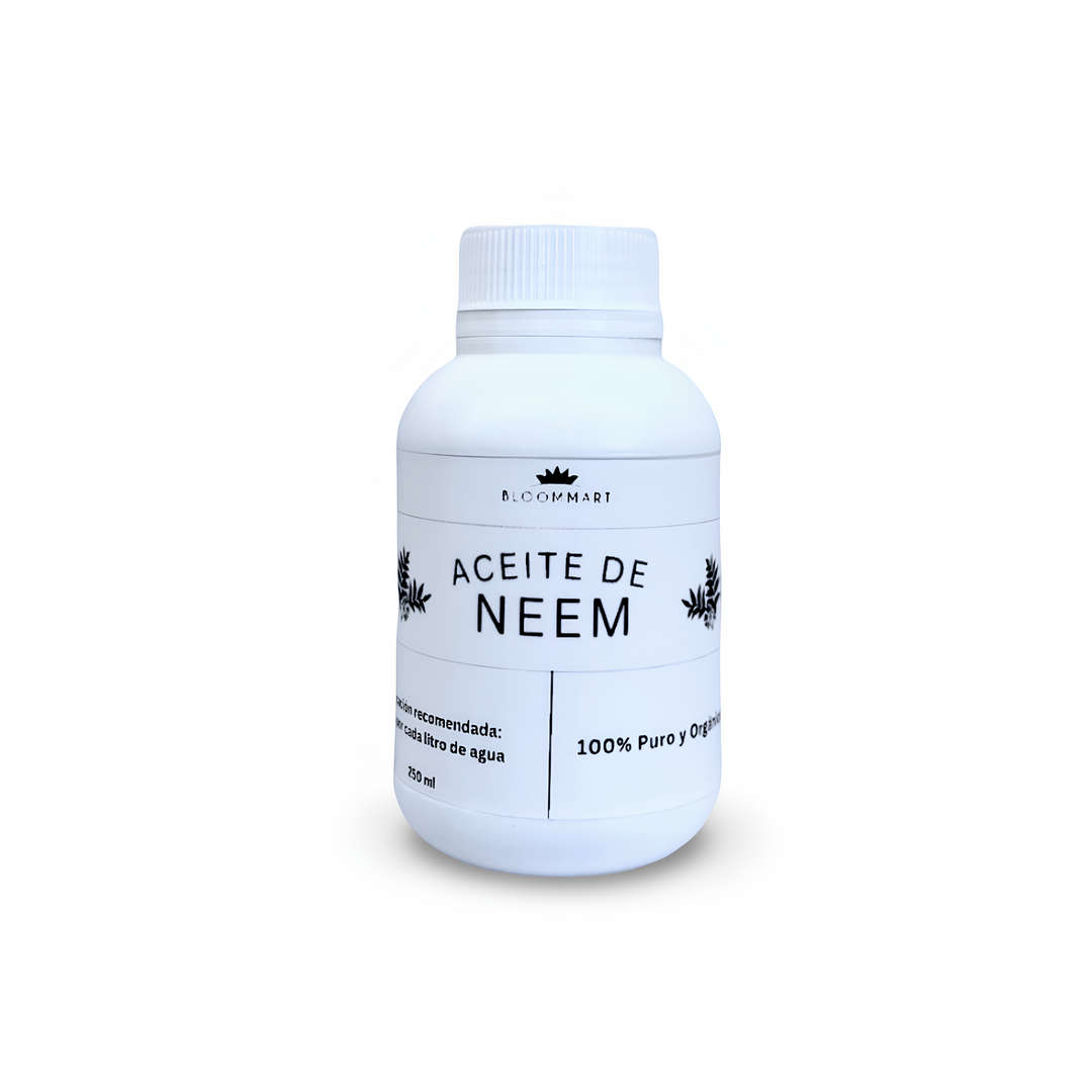 Aceite de NEEM 100% orgánico, presentación 250 ml.