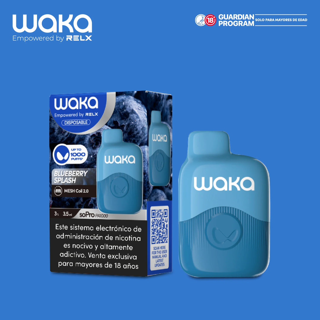 Vaporizador Waka Mini - 1000 Puff 3% Nicotina