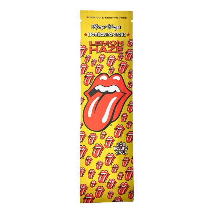 Hemp Wraps de Terpenos Sabor Lemon Haze - Lion Rolling Circus Edición Rolling Stones