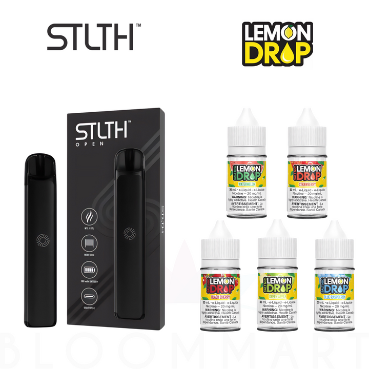 Kit de Vapeo STLTH Open & Lemon Drop - Sales de Nicotina