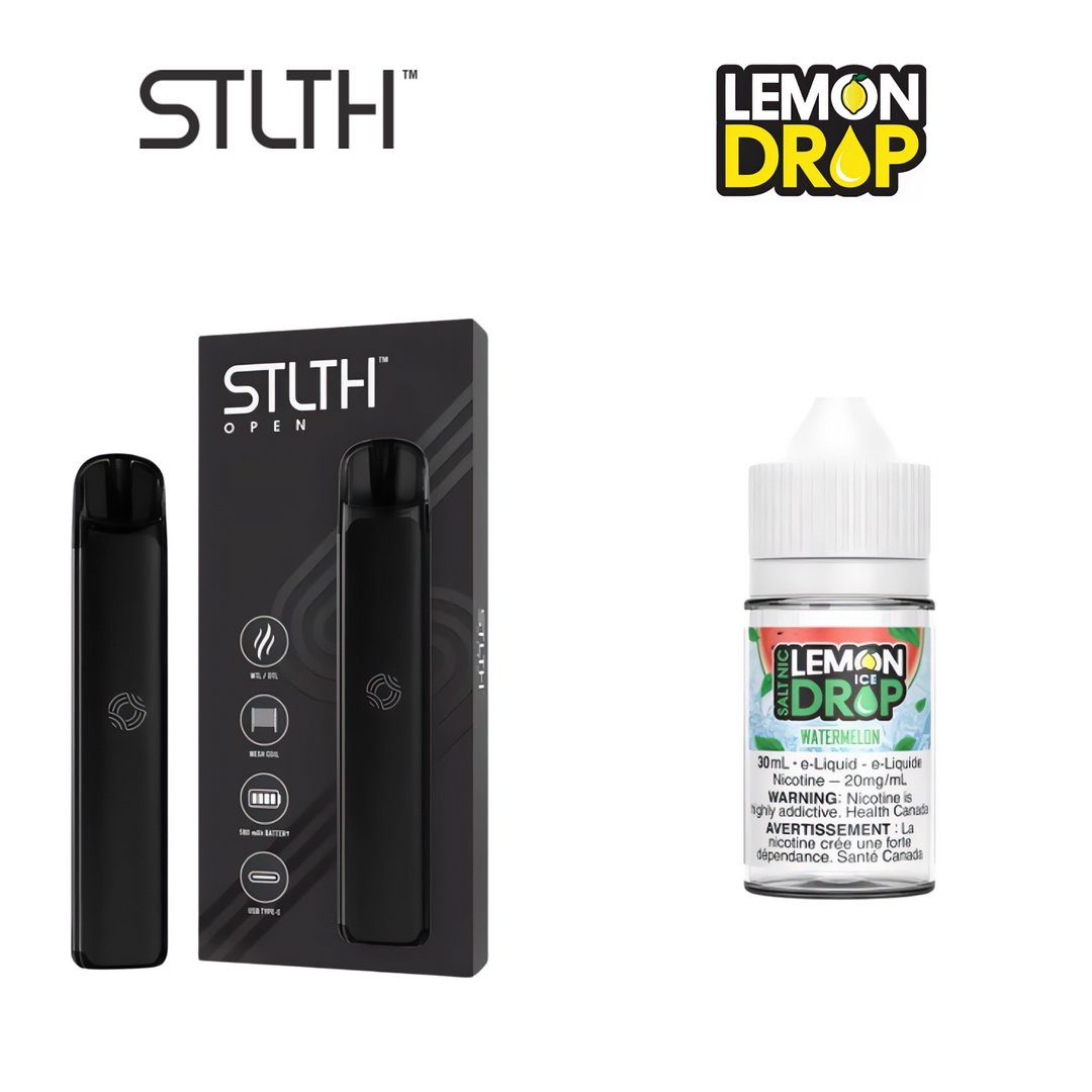 Kit de Vapeo STLTH Open & Lemon Drop - Sales de Nicotina