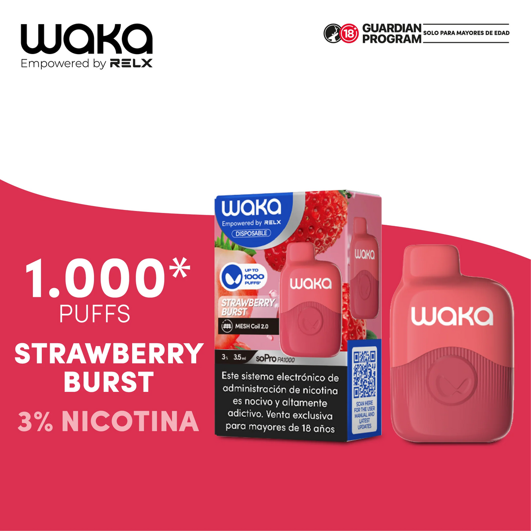 Vaporizador Waka Mini - 1000 Puff 3% Nicotina